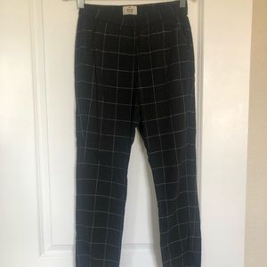 Marine Layer Allison Pant, Black Windowpane, XS